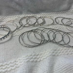 Lot of Silver Costume Bracelets !